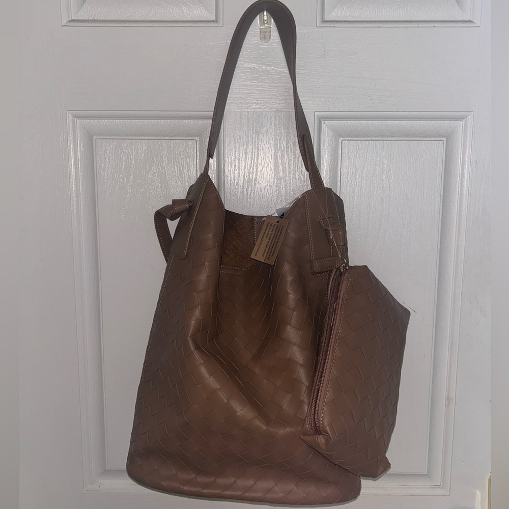Anthropologie “North South Bucket Bag” in color “Mushroom